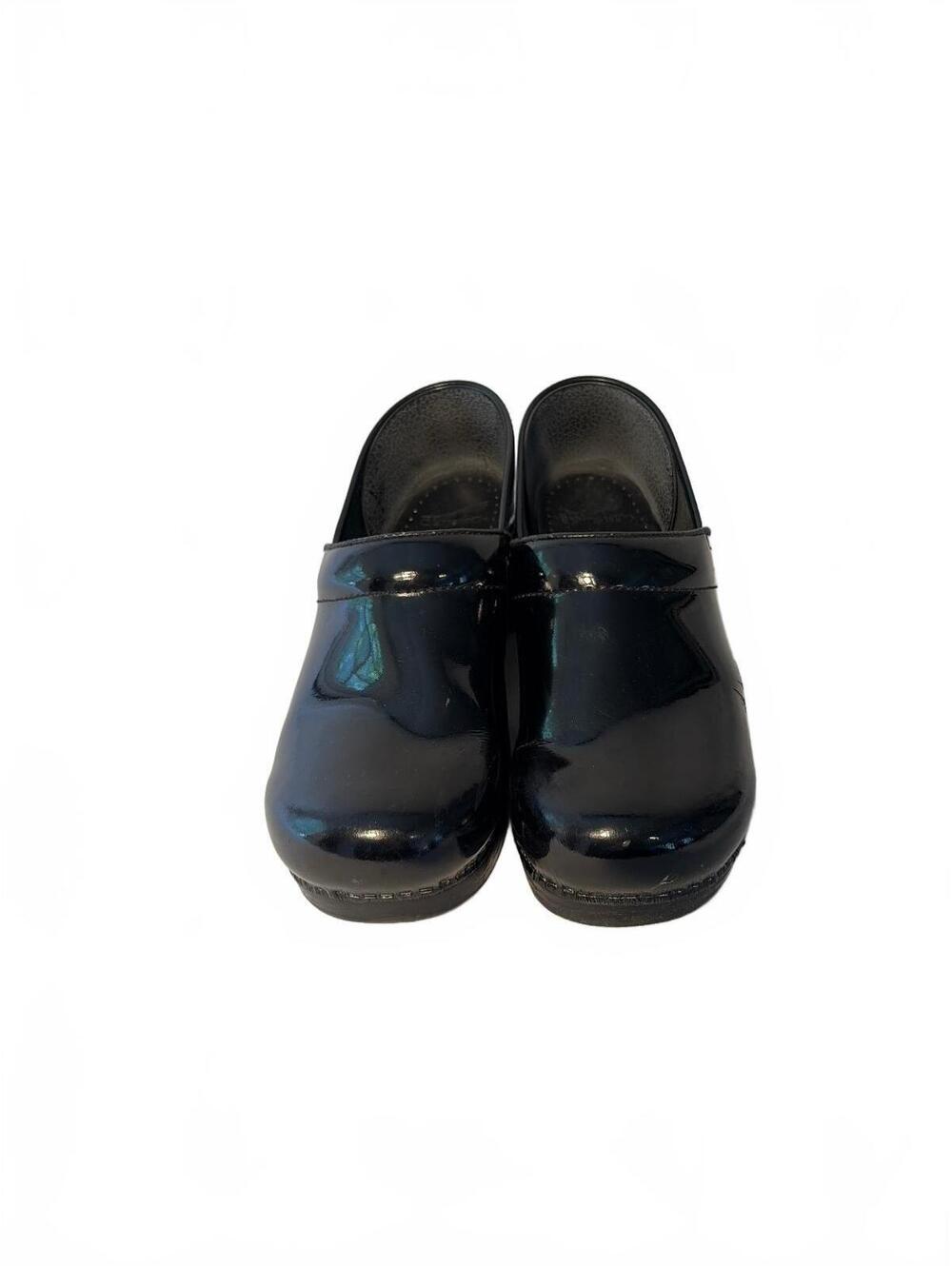 DANSKO Professional Black Patent Leather Clogs Size 41 10.5 11 - Picture 2 of 10